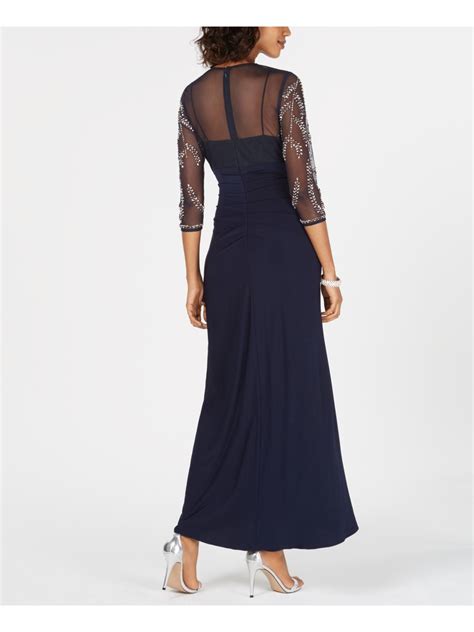 Women's Embroidered V-Neck Gown. . Betsy adam gowns